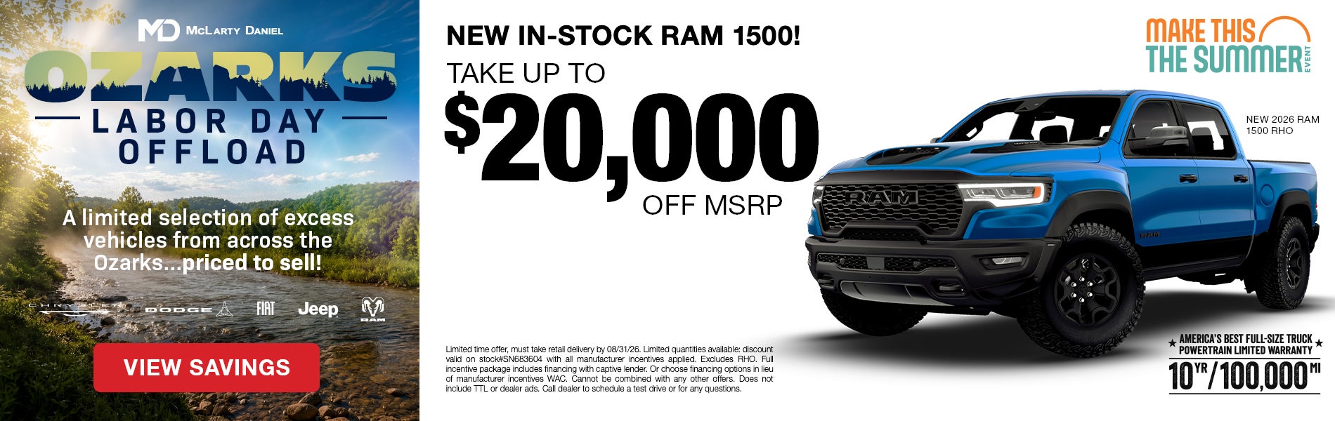 Take up to $20,000 off MSRP on new in-stock RAM 1500! -OR- c