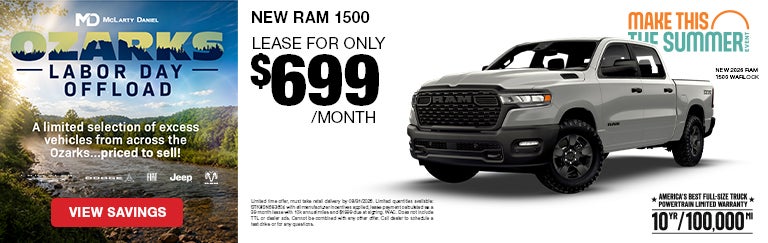  LEASE a new RAM 1500 for only $699/mo!