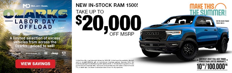 Take up to $20,000 off MSRP on new in-stock RAM 1500! -OR- c