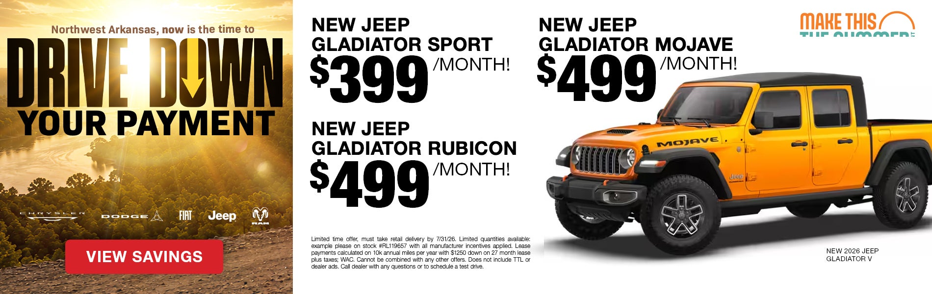 New 2026 Jeep Gladiators