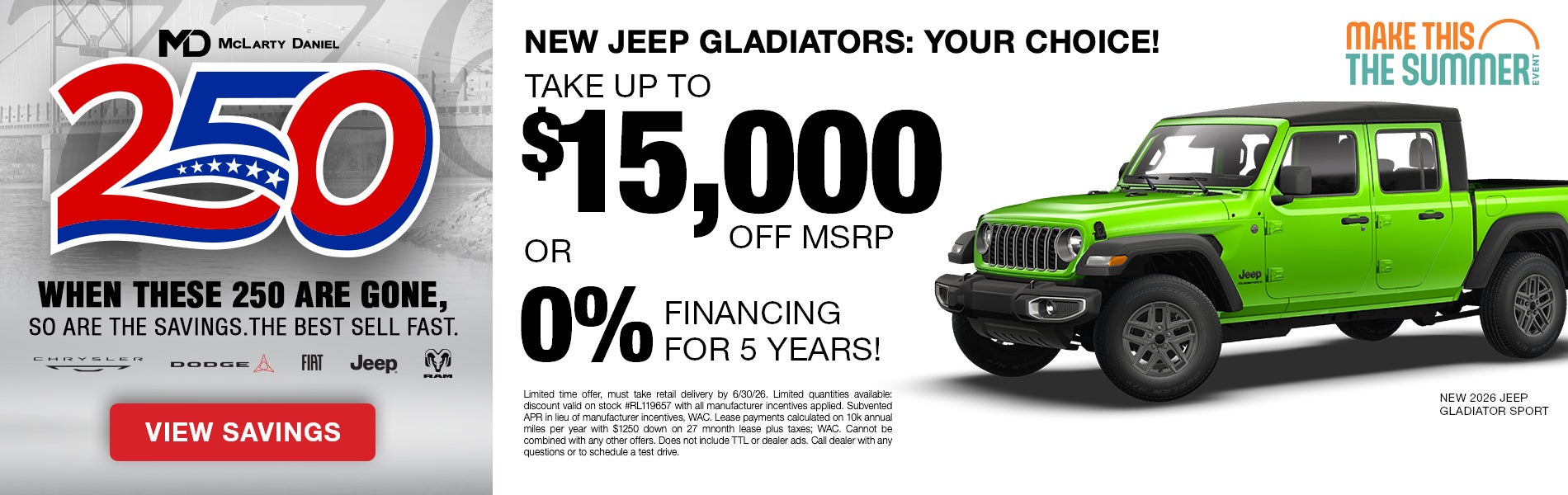 New Jeep Gladiators