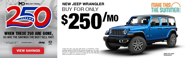 New Jeep Wrangler