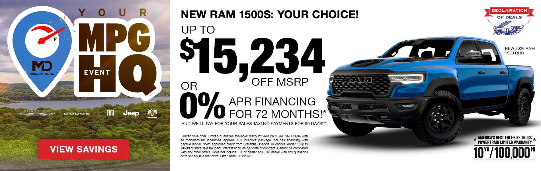 New RAM 1500 Trucks