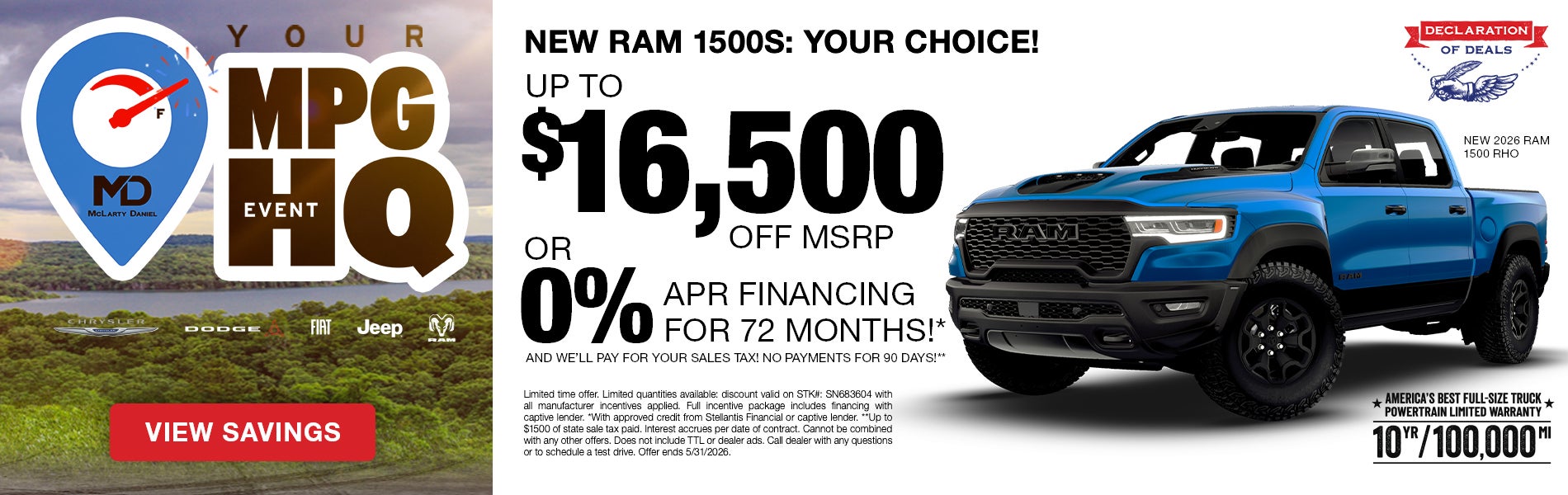 New RAM 1500 Trucks