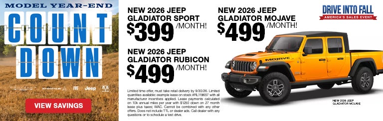 New Jeep Gladiator models