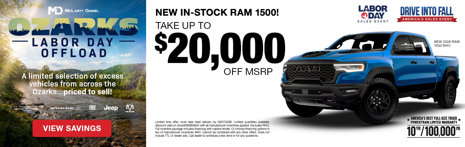 Take up to $20,000 off MSRP on new in-stock RAM 1500! -OR- c